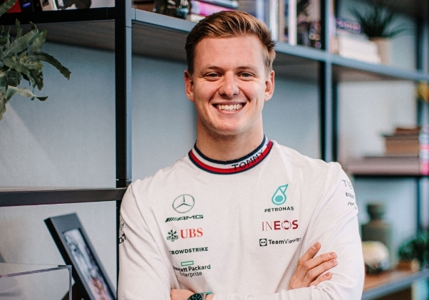 In the Mercedes test, Schumacher COMPARES TO Hamilton and Russell.