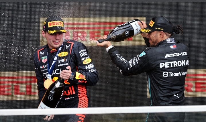 Verstappen begins by discussing DEFEATING Schumacher and Hamilton.