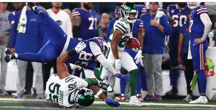 A New York Jets player was fined for a missed call that could have stopped the game-winning touchdown.