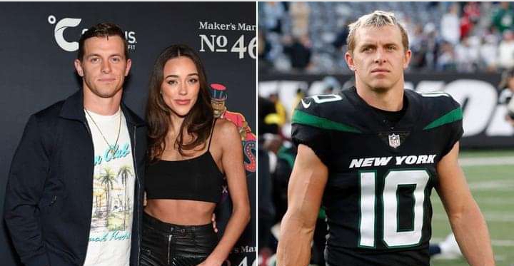 After his NFL teammate told his famous girlfriend, the New York Jets star was found to be having an extramarital affair.