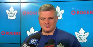 Sheldon Keefe react to Ilya Samsonov conceding nine goals in two games to start the season