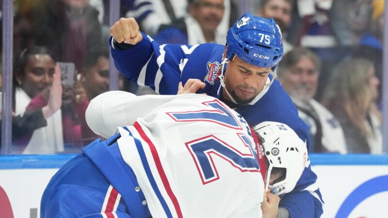 Maple Leafs’ Ryan Reaves addresses fight with Canadiens’ Arber Xhekaj