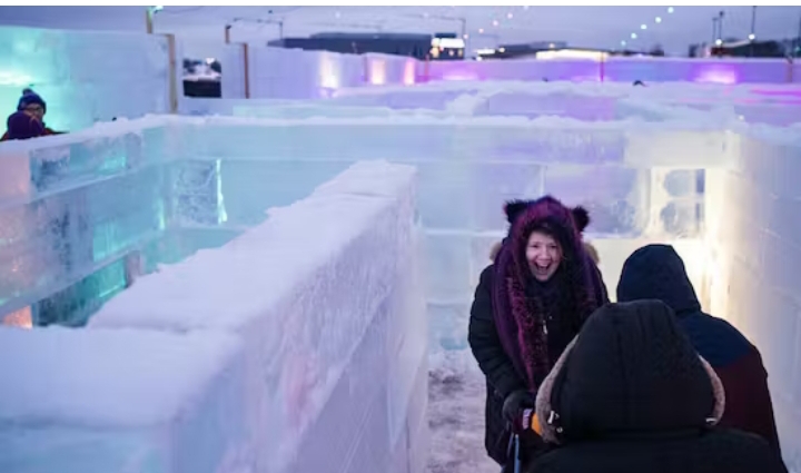 A world record-breaking ice maze is planned for the Minnesota Vikings’ Eagan headquarters.