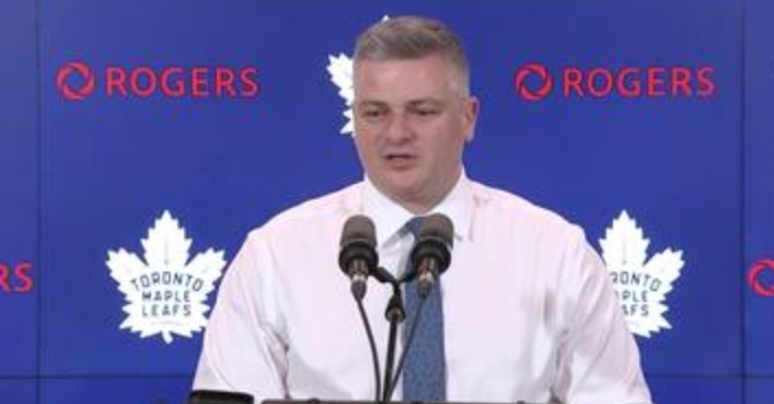 Sheldon Keefe addressed the media after the Maple Leafs’ 7-0 win over the Pittsburgh Penguins