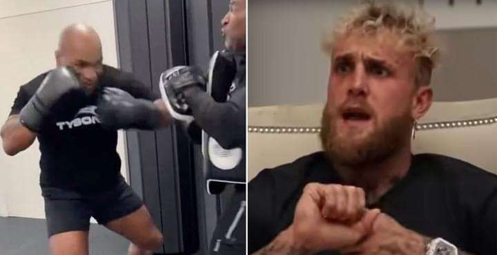 Mike Tyson sends five-word taunt to Jake Paul as he ramps up training for fight