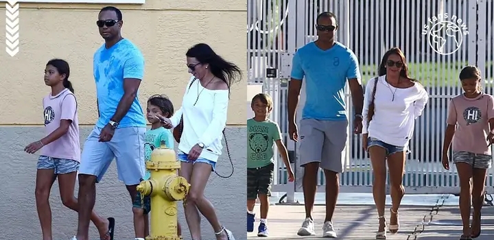 Tiger Woods confused when spotted with his two kids and their nanny in Miami amid custody rumors (video)