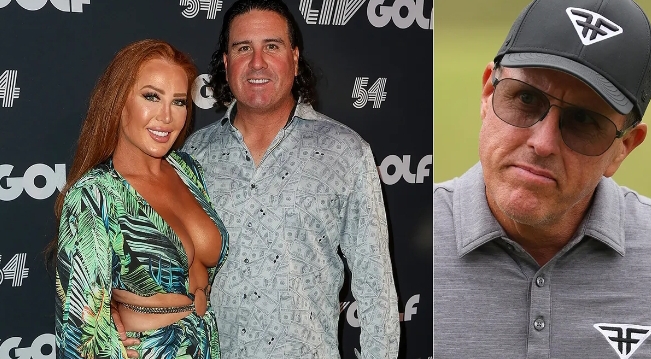 Phil Mickelson accused of showing Pat Perez’s wife ‘offensive’ picture during dinner