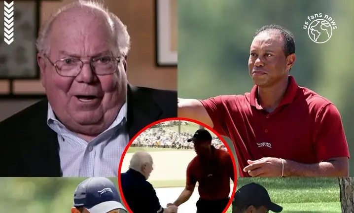 Verne Lundquist shares what Tiger Woods did during his touching exchange with the Masters