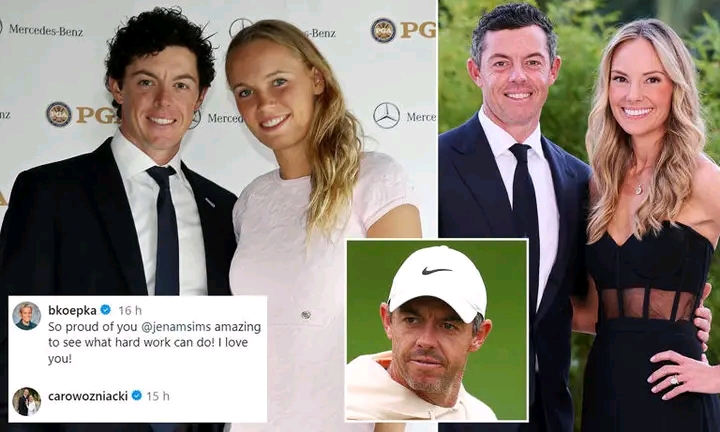 Wozniacki sends message to Koepka’s wife after McIlroy’s divorce