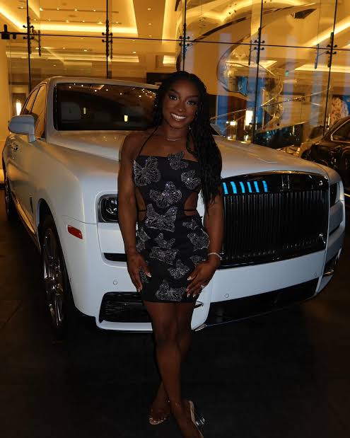 BREAKING NEWS: Congratulations to Simone Biles as she has been gifted a brand new rolls Royce 2024 model by a famous celebrity to celebrate her record breaking