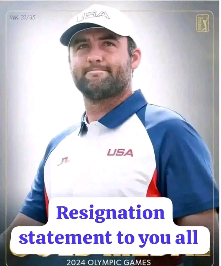 JUST-IN: (bombshell statement) 😭😭Scottie Scheffler in tears as he announced his resignation after Tiger Woods threatening statement towards.. details below 👇 👇