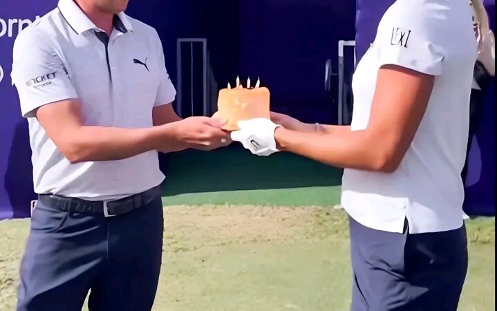 SURPRISED: Lexi Thompson Surprises Rickie Fowler with a Cake and a $2.5M Worth of Shocking Things on the First Tee to Celebrate His Birthday