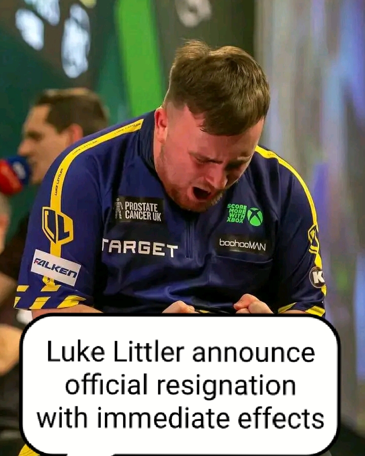 BREAKING NEWS: Luke Littler Announces Official Resignation with Immediate Effect After Controversial Ban from Upcoming Tournament